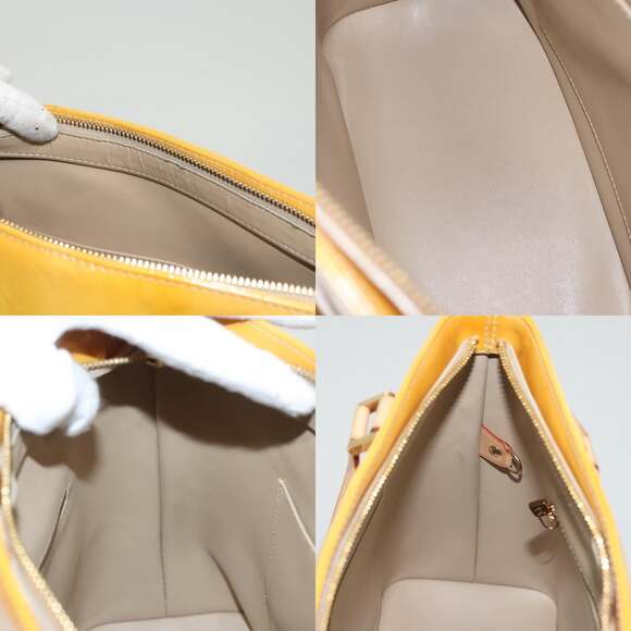 LOUIS VUITTON Monogram Vernis Houston Hand Bag Beige M91004 - Picture 12 of 13